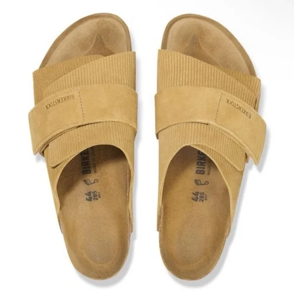 Birkenstock Kyoto Suede Embossed Sandals - Picture 2 of 10